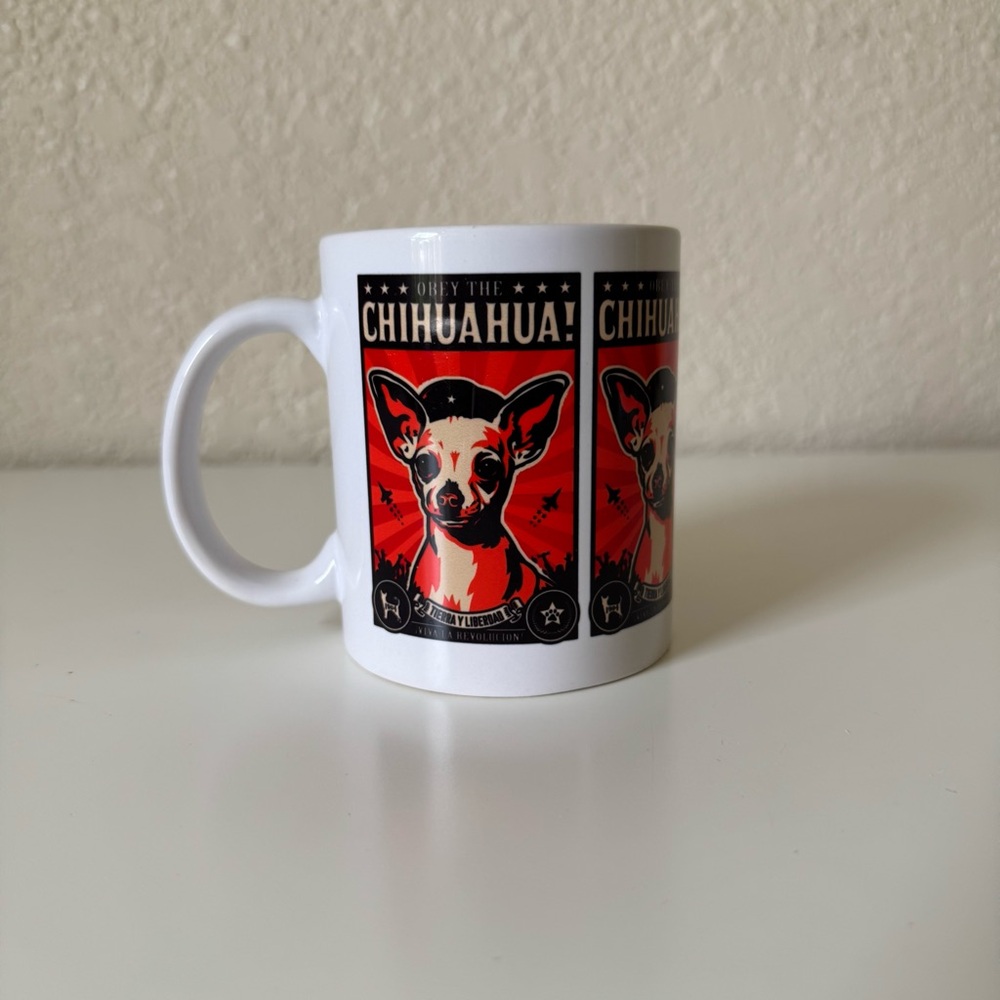 Chihuahua Dog Mug - Red and White